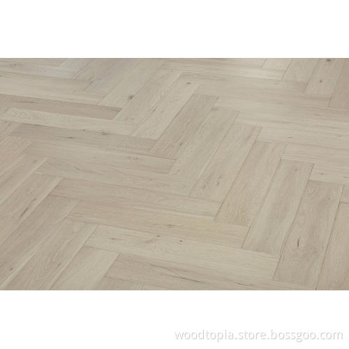 Oak Herringbone Parquet Lantai Kayu Berkekagen Berkualiti Tinggi